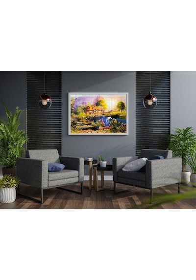Nova 41067 - 1000 Parça Kuğulu Bahçe Puzzle