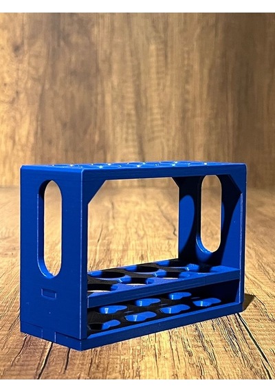 8'li Kan Alma Tüp Standı Tüp Sporu 16 100mm Için Uyumlu- Mavi