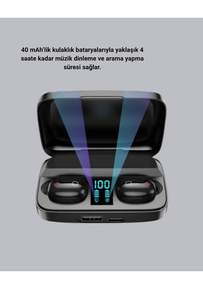 A10s Kablosuz Kulaklık Çipli Uzun Pil Ömürlü Dokunmatik Çok Renkli