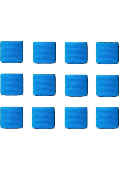 Tules Kendinden Yapışkanlı Coban Bandaj Mavi 5 CM x 4.5 M 12 Adet