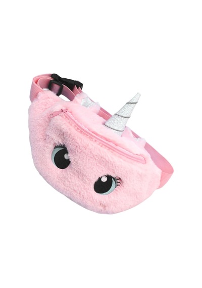 Peluş Unicorn Tasarımlı Çocuk Bel Ve Göğüs Çantası / Sevimli Figürlü Çapraz Çanta