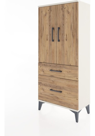 Hyperion Dolap 2 Raflı 2 Çekmeceli 2 Kapaklı 60x44x134 Aytaşı... Aytaşı