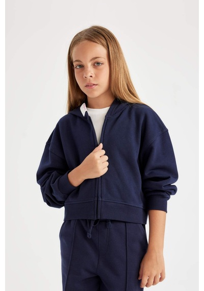 Defacto Kız Çocuk Yazı Baskılı Lacivert Kapüşonlu Fermuarlı Okul Sweatshirtü C6876A824AUNV241 Lacivert Defacto Kız Çocuk Yazı Baskılı Lacivert Kapüşonlu Fermuarlı Okul Sweatshirtü C6876A824AUNV241 Lacivert