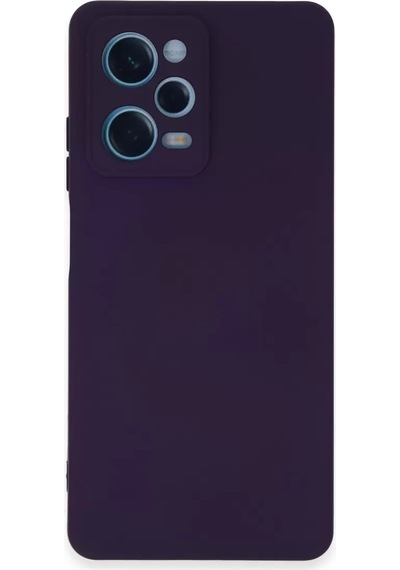 Newface Xiaomi Redmi Note 12 Pro 5g Kılıf Nano İçi Kadife Silikon - Mor Diğer