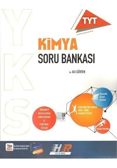 Hız Ve Renk Yayınları Tyt Kimya Soru Bankası.