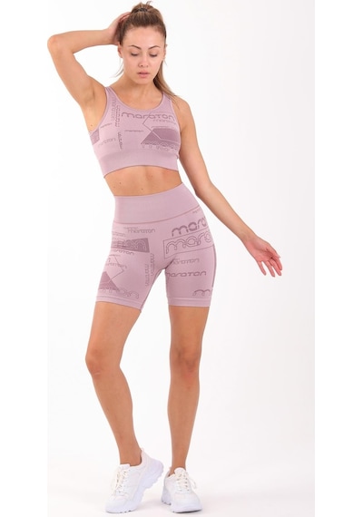 Maraton Active Slimfit Kadın Koşu Lila Şort 818015-lila