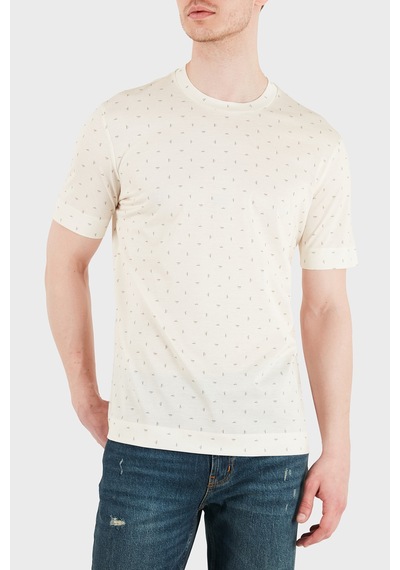 Emporio Armani Erkek T Shirt Em005270 Af24857 F1198 Ekru