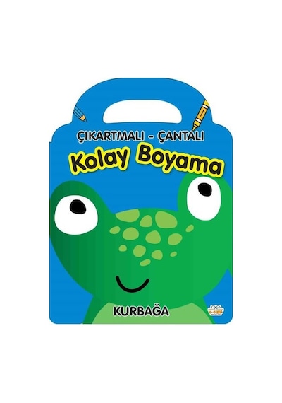 Çıkartmalı - Çantalı Kolay Boyama - Kurbağa