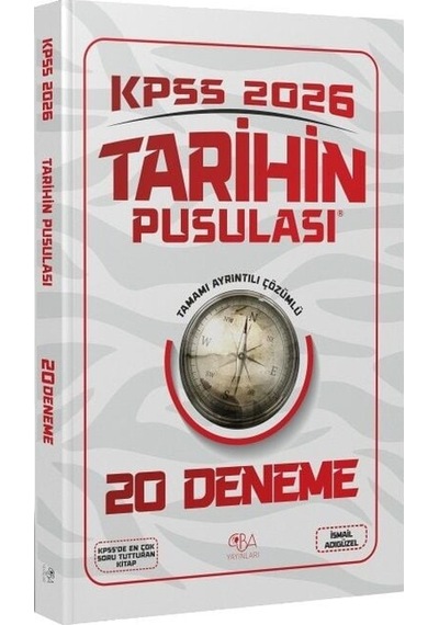 Cba Yayınları 2026 Kpss Tarihin Pusulası 20 Deneme Çözümlü - İsmail Adıgüzel