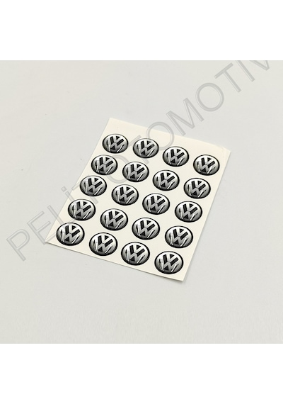 Volkswagen Anahtar Logosu 1 Adet 10mm 3c0837891 Siyah