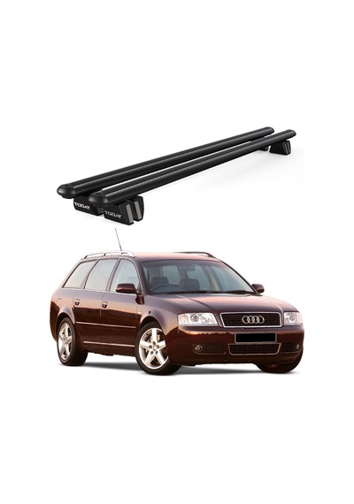 Pençe Audi A6 Allroad 2000-2005 Uyumlu Siyah Ara Atkı Port Bagaj Tavan Barı