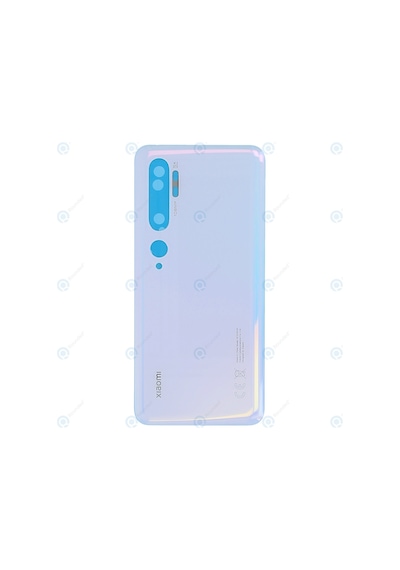 Xiaomi Mi Note 10 Pil Kapağı, Lens Hariç - Beyaz