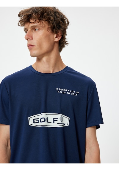 Koton Spor Tişört Slogan Baskılı Kısa Kollu Bisiklet Yaka Lacivert 4sam10151nk Lacivert Koton Spor Tişört Slogan Baskılı Kısa Kollu Bisiklet Yaka Lacivert 4sam10151nk Lacivert