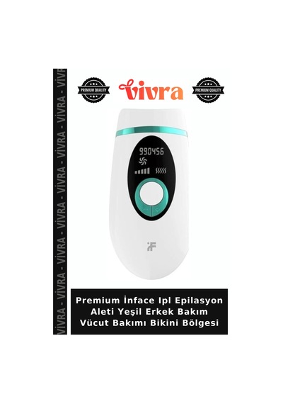 Premium İnface Ipl Epilasyon Aleti Yeşil Erkek Bakım Vücut Bakımı Bikini Bölgesi