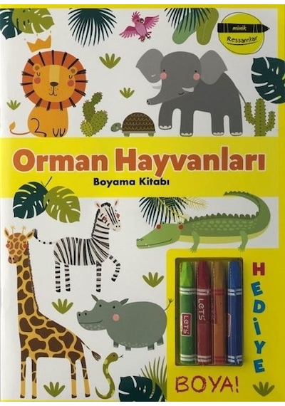 Minik Ressamlar - Orman Hayvanları Boyama Kitabı- Doğan ve Egmont Yayıncılık