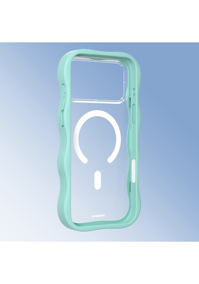 Apple Uyumlu iPhone 17 Pro Max  Kılıf M-safe Şarj Özellikli Youngkit Wave Clear Serisi Kapak Açık Mavi Açık Mavi