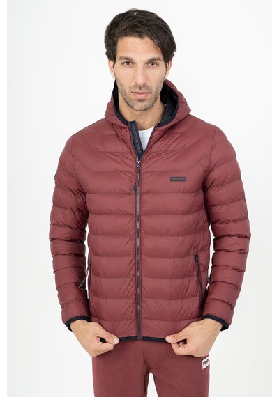 Maraton Sportswear Regular Erkek Kapşonlu Uzun Kol Basic Bordo Mont 19094-bordo Bordo