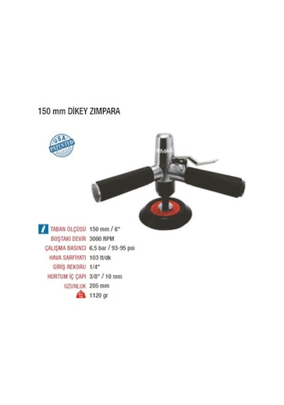 Emax ET-5715A Havalı Dikey Zımpara 150 MM