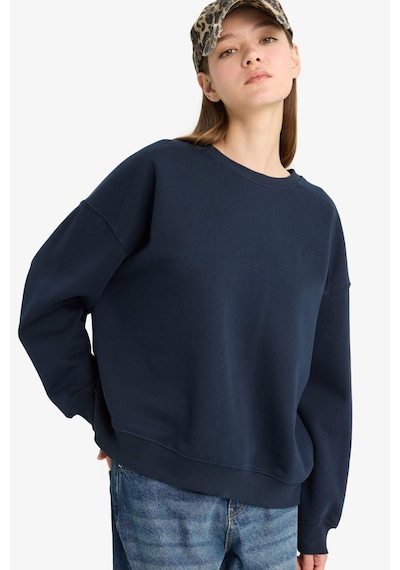 Defacto Lacivert Kadın Sweatshirt A4177ax/nv146 Lacivert