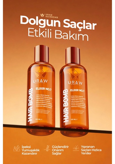 Hair Bomb Saç Bakım Yağı Yeniden Yapılandırıcı Ve Besleyici 125 Ml