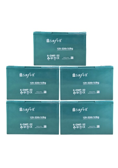 Safir Jel Akü 12 V - 32 Ah 9.8kg - 5'li Set