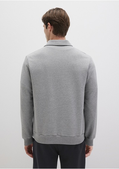 Mavi - Polo Yaka Gri Sweatshirt 0s10420-80018 Gri