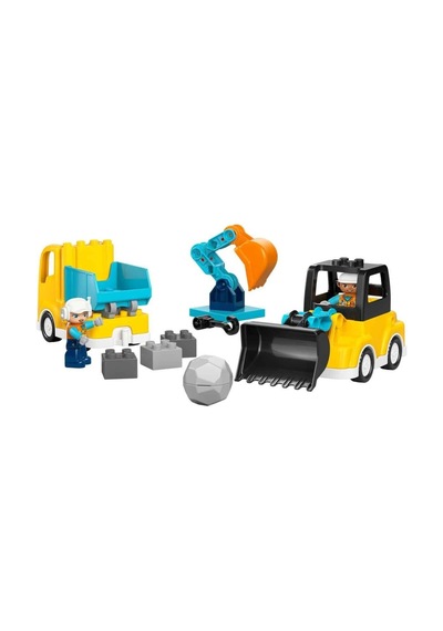 10475 Duplo 3ü1 Arada İnşaat Araçları 22 Parça +2 Yaş