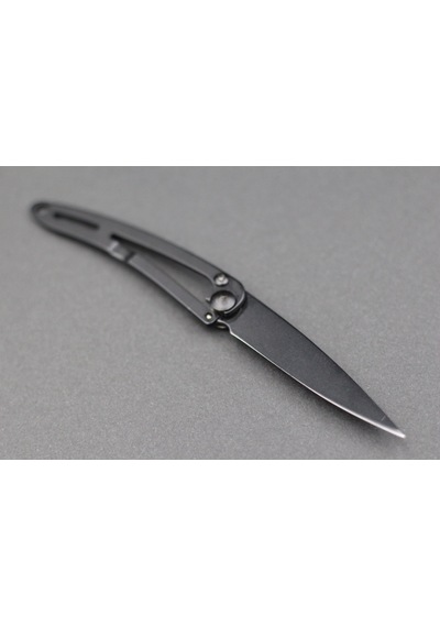 Deejo Kamp 15g, Pocket Knife, Black Naked, Art Deco, Cable Dee103 Gri