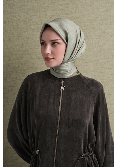 Armine İpek Eşarp 2027 Kış - 9601-32 Yeşil Sura