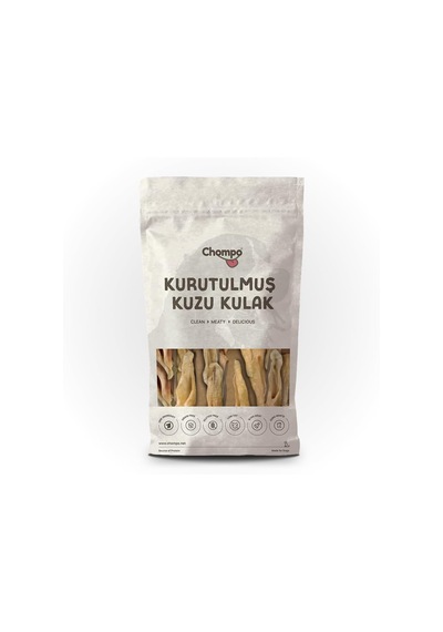 Chompo Kuzu Kulak 100% Doğal Katkısız Köpek Ödül Maması 100 Gr