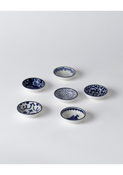 Reve Bleu Mais Mini Kase Seti - Mavi/beyaz - 9 Cm 8684427358498 Çok Renkli