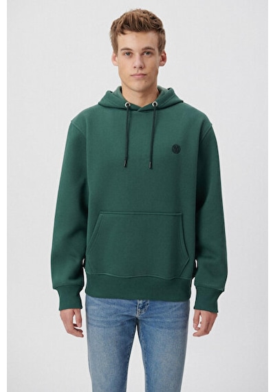 Mavi M065809-71580-fw Kapüşonlu Sweatshırt Derin Orman Yeşi Erkek Sweatshirt M065809-71580-R10842 Yeşil