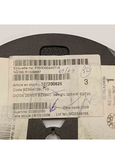 Bzx84c39lt1g 39v 225mw Sot23 On Zener Diyot 250 Adet