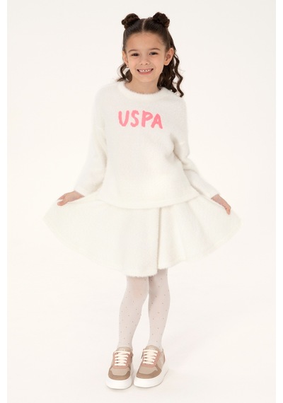 U.s. Polo Assn. Kız Çocuk Sweatshirt 50317981-vr256 İnci
