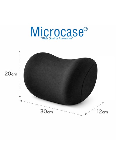 Microcase Ortopedik Memory Foam Oto Koltuk Kafa Ve Destek Minderi + Kafa Destek Minderi Al5523