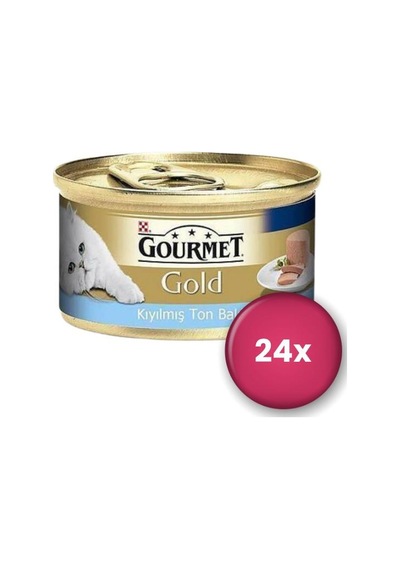 Gourmet Gold Kıyılmış Ton Balıklı Yetişkin Kedi Konservesi 24 X 85 Gr