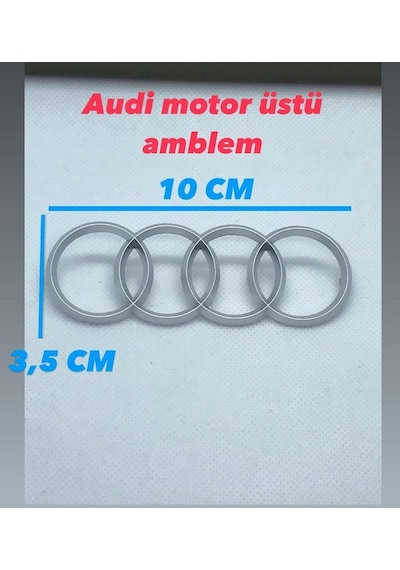 Audi Motor Üstü Amblemi 10cm X 3.5cm