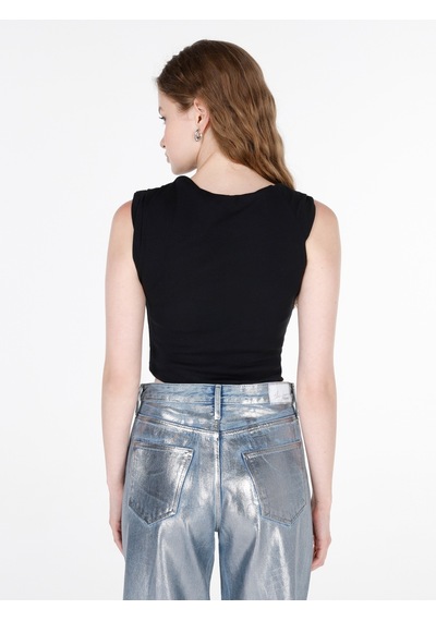 Colin's Colins Siyah Kadın Tshirt K.kol Cl1071942 Q1.v1 Blk Siyah