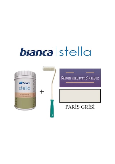 Stella Su Bazlı Akrilik Boya + Dekor Kadife Parmak Rulo Diğer
