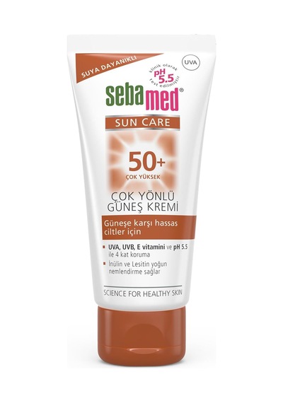 Sun Care Spf 50+ Uva/uvb Filtresi Ve E Vitamini Üçlü Yüksek Koruma Çok Yönlü Güneş Kremi 50 Ml