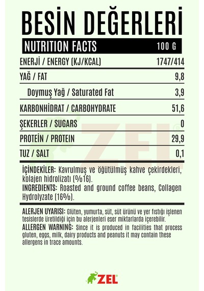 Zel Kolajenli Türk Kahvesi 125 G
