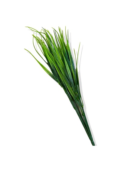Cihan Çiçekçilik Yapay Yeşil Saz Demeti 25 Cm Beyaz- Yeşil