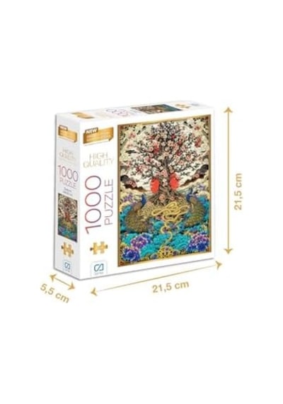 Sakura 1000 Parça 2,2mm Kalınlık 48x68cm Profesyonel Hobi Puzzle Yapboz Serisi