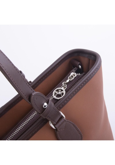 Nas Bag Kadın Omuz Çantası Spor Şık Ayarlanabilir Omuz Askılı Taba Kahve Kum Lacst 33x27x12 Cm taba Taba