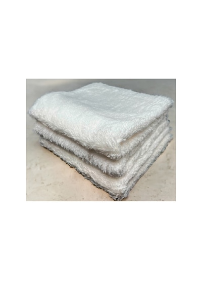 Mikrofiber Cila Havlusu - 40x40 Cm - 370 Gsm - Beyaz