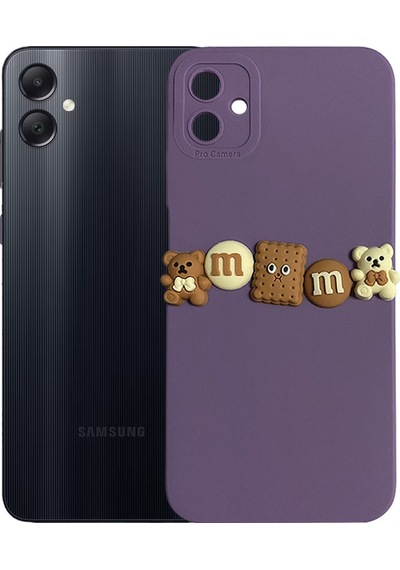 Samsung Galaxy Uyumlu A05 Kılıf 3d M Bear Kamera Korumalı Silikon Kapak
