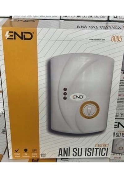 End Elektrikli Banyo Şofbeni Ani Isıtıcı Şofben 7000w 3 Kademe