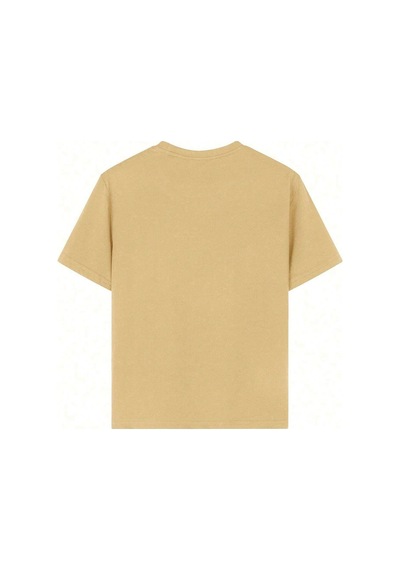 Uyguntarz Unisex Çocuk Los Angles Baskılı Pamuklu Tshirt Bej