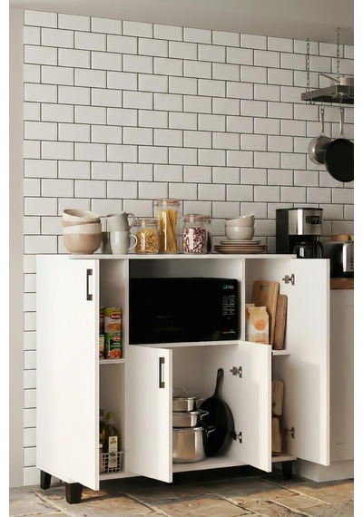 Mikrodalga Dolabı Beyaz 120 Cm Renkli