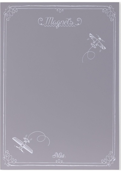 The Mia Magnet Panosu 70x50 Cm Açık Gri Krn0040